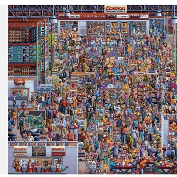 Costco Wholesale Treasure Hunt 500 Piece‎ Puzzle 19 ¼ x 26 Inch Eric Dowdle NIB - Picture 3 of 7